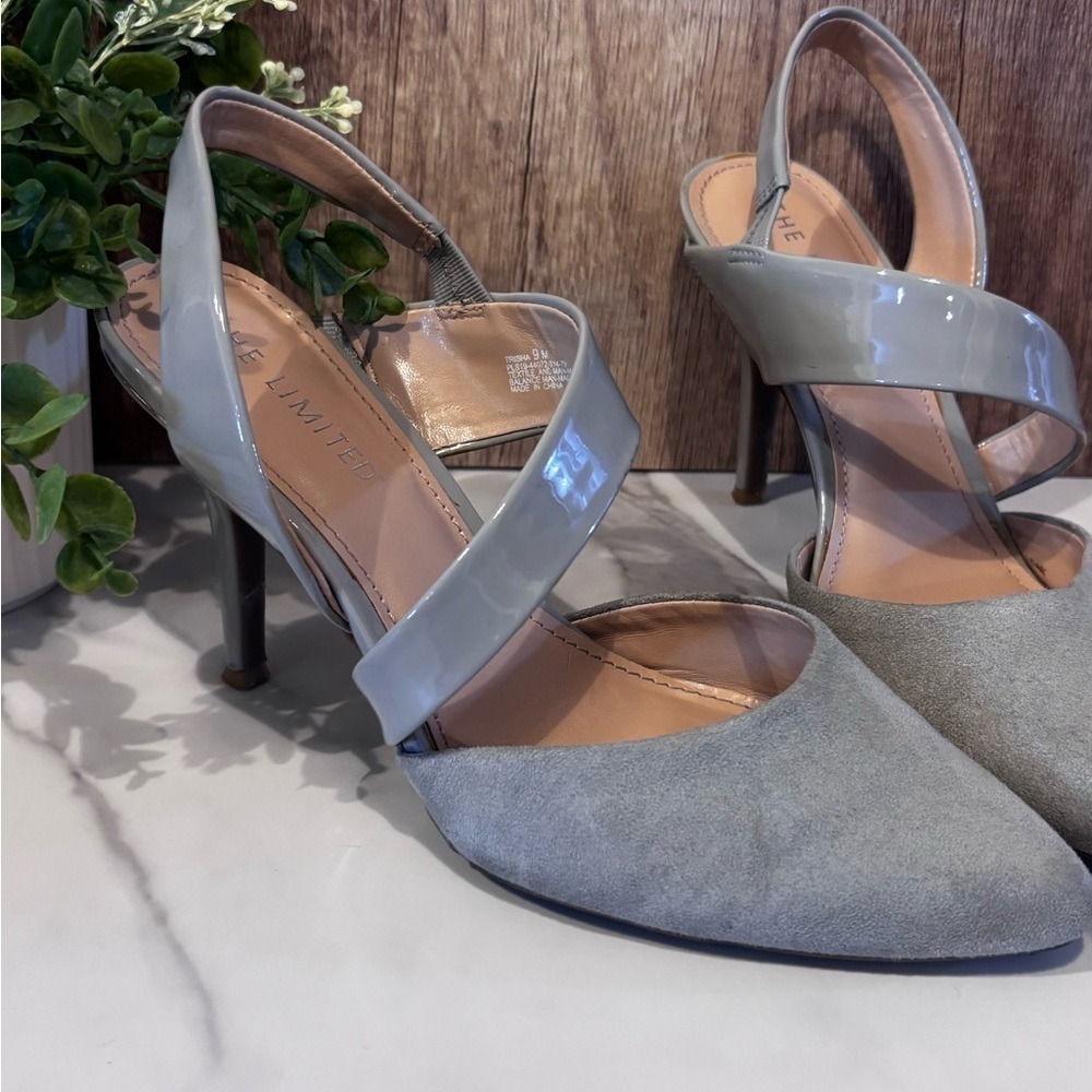 The Limited Chic Gray Strappy Heels - Picture 2 of 6
